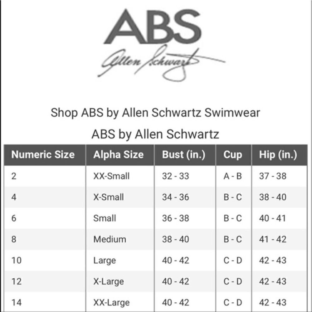 Abs Allen Schwartz Paisley Bikini Size 12, 8 - Picture 12 of 12